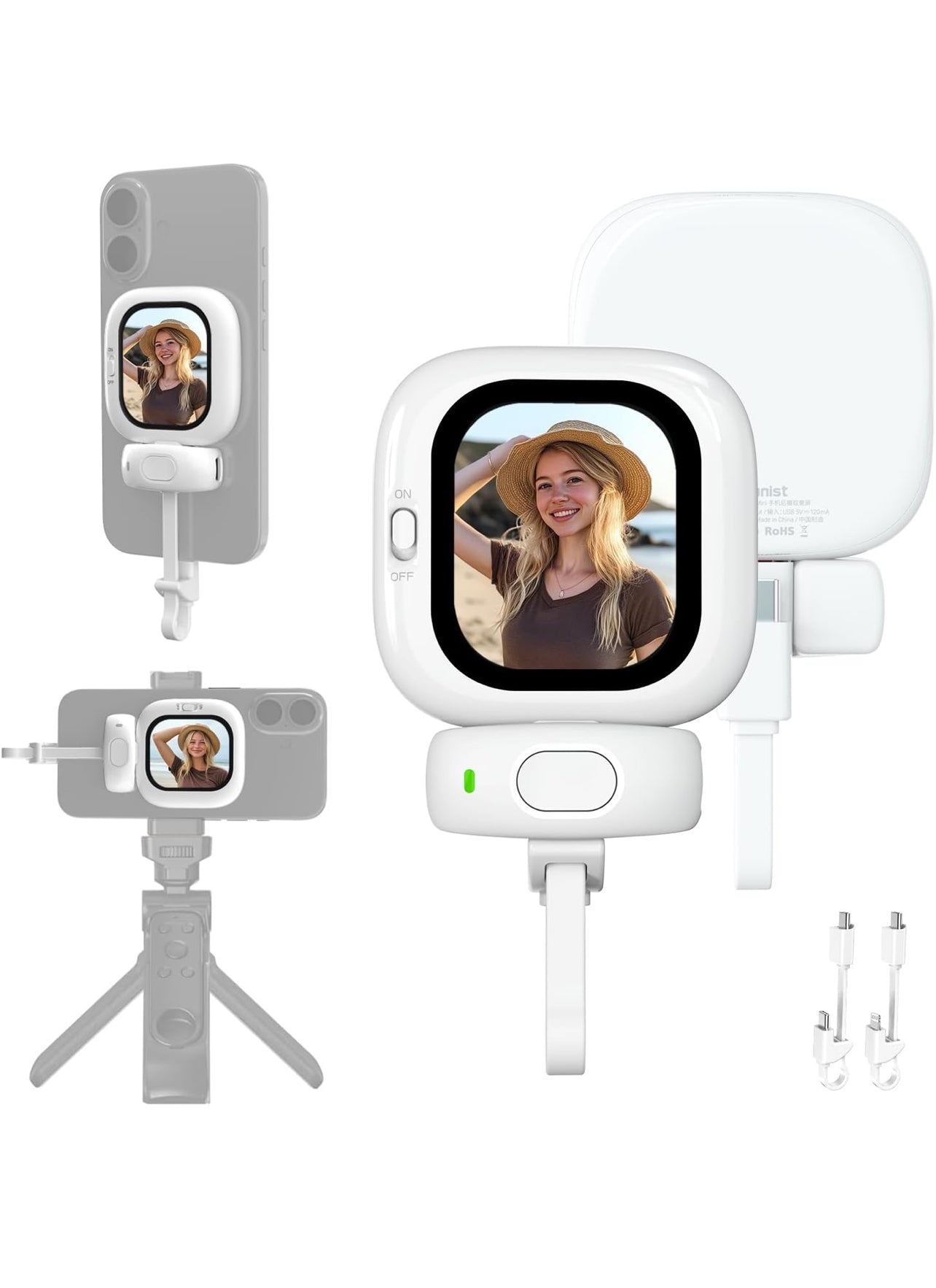 Founist Vlogmate Mini – Magnetic Vlog Selfie Monitor for iPhone (MagSafe Compatible)