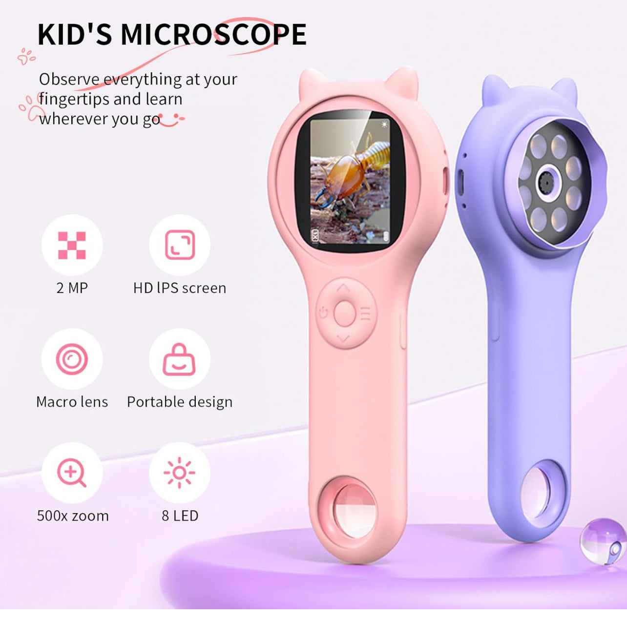 Kids mini microscope